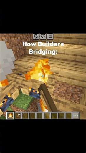 Different Types of Player When Bridging #minecraft #minecraftshorts #minecraftmemes #shorts