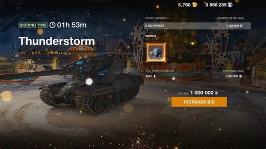 The Auction starts on December 18. ⚖️You can find more details about the Ascending Bid auction mechanics in the in-game news. | World of Tanks Blitz