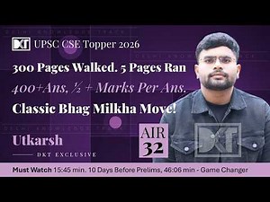 AIR 32 UPSC CSE 2025 | Wrote 400+ Answers. Target: 0.5+ Marks Per Answer. Notes in 5 Pg. Mains: 852