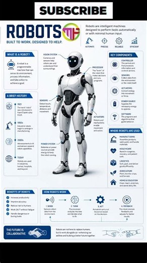 Inside a Robot: Sensors, AI & Actuators Explained #Robotics #AI #ArtificialIntelligence #Automation