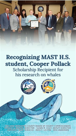 The #MonmouthCounty Board of County Commissioners recognized Cooper...
