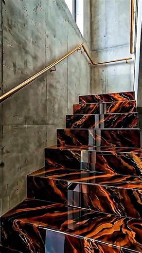 🌈 Multi-Color Epoxy Stairs & Floor Transformation 😱🔥 #shorts #ai #viral