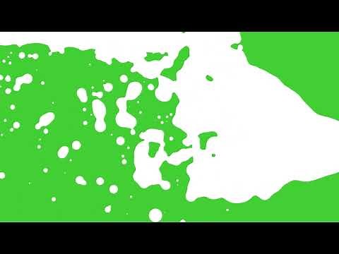 White Liquid Splash from the side on Green Screen Background | HD | FREE DOWNLOAD
