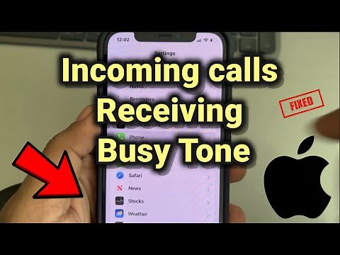 iPhone incoming calls receiving busy tone : Fix