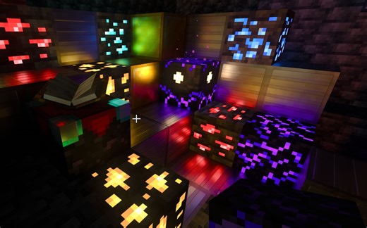 【附下载】必须下载的发光矿物光追PBR材质包-适配最新版本【基岩版光追】