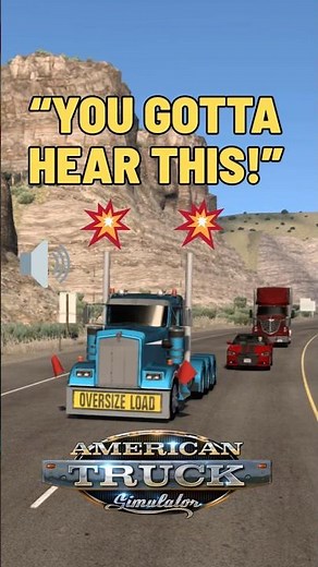 Top 3 INSANE Jake Brake Sounds in American Truck Simulator! #shorts #americantrucksimulator #ats