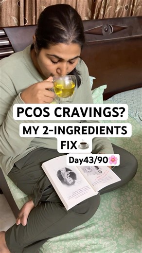 Stop PCOS Cravings Naturally | 2-Ingredients Drink #pcos #pcod #weightloss #pcosawareness #reels