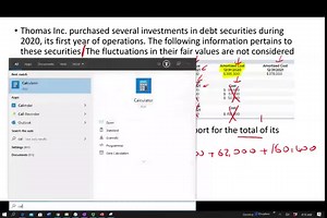 CPA Exam Simulation | Investment Available for Sale & Comprehensive Income | INtermediate Accounting