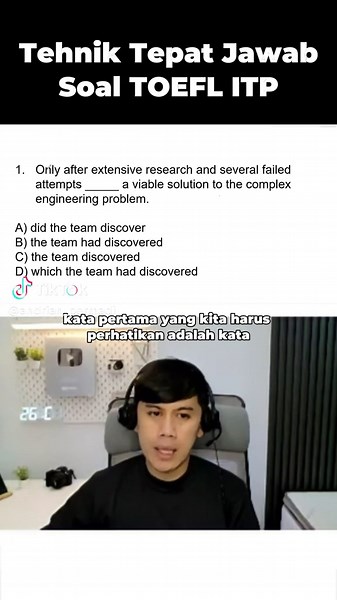 Jawaban untuk Soal TOEFL ITP