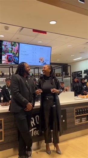 Brooklyn tea on Instagram: "Smiles, gratitude, and a full heart as our co-founder, Jamila Wright (@jamilawright21), shares joyful words on what it means to bring Brooklyn Tea to JFK Airport as the first Black-owned tea location in airport history. Honoring the people who made it possible and the significance of this historic opening, to you we say Thank you! #brooklyntea #community #smallbusiness #jfkairport #terminal4"