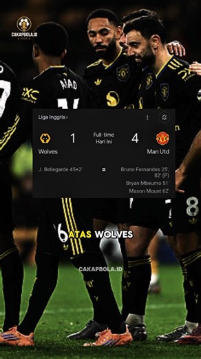 Bruno Fernandes Ngamuk! Dua Gol dan Satu Assist, MU Libas Wolves 4-1‼️