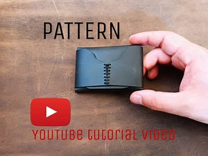 Leather Card Case Template, Multi Card Holder Pattern