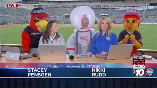 8.9K views · 32 reactions | News10NBC knows how to celebrate a once-in-a-lifetime event. Join us for our live coverage of the eclipse from Innovative Field. https://www.whec.com/local/news10nbcs-coverage-of-the-eclipse-begins-at-noon-see-where-our-crew-is-heading/ | WHEC TV | Facebook