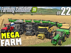 MEGA FIELD HARVEST (+330.000l of WHEAT) | MEGA FARM Challenge | Farming Simulator 25