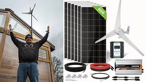 Eco-Worthy 1000W 24V (400W Wind 6x100W Solar) Solar Wind Hybrid Kit Part 4 We are installing a 1000w hybrid solar wind system from Eco-Worthy to power the greenhouse. We have to get it done before the growing season starts. Eco-Worthy Hybrid System: https://www.eco-worthy.com/?ref=Tony5 Use the Coupon Code for a 2% Discount for our viewers: TONYSTRACTORADV The Eco-Worthy Hybrid Solar Wind System (SKU: L04WTG400-24M100NIUS-6) is a renewable energy setup that uses both wind and solar power. It has