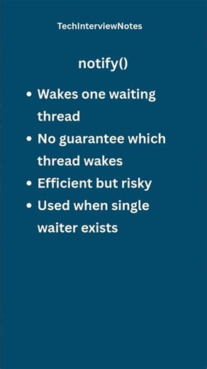notify() vs notifyAll() Explained | Core Java Interview Question