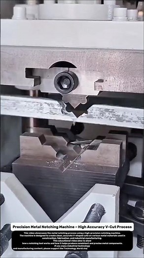 Precision Metal Notching Machine – High Accuracy V-Cut Process.