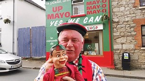 11K views · 183 reactions | Mayo man Tony Battle with his mascot Archie in Rathdrum, the two will be making the journey to Croke Park on Sunday when Tony's beloved Mayo take on Dublin. Archie say's it's Mayo by four :) | wicklownews.net | Facebook