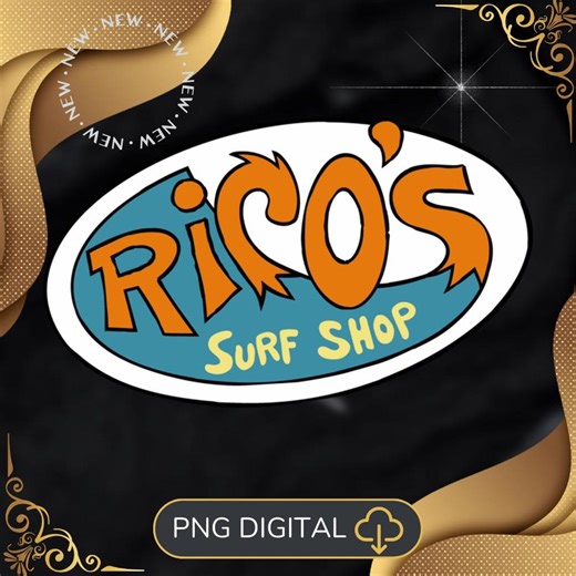 Hannah Montana Rico’s Surf Shop Logo Png, Disneyland Family Matching Png, Magic Kingdom Png - Etsy