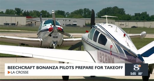 Beechcraft Bonanza pilots prepare for takeoff