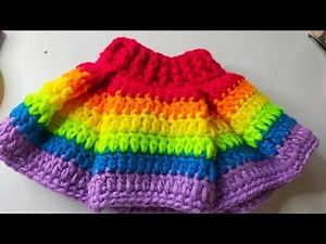 //Easy and Fast//How To Crochet Pleated Doll Skirt//18 inch Doll//American doll Skirt