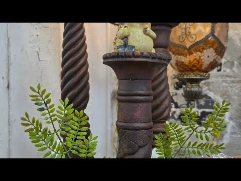 Thrift Store Candlestick Makeover