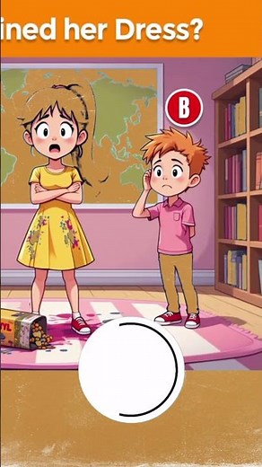 who stained her dress?