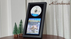 DVD Display Frame for Cases and Discs with EVA Foam Lining and Black Flocked Fabric, Blu-Ray Movie Display Frame for Wall/Tabletop Display, 7.9" x 15.1"(Blu-Ray Case)