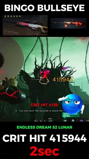 ONCE HUMAN PRO TREANT 2sec BINGO BULLSEYE CRIT HIT 415K🥶#oncehuman