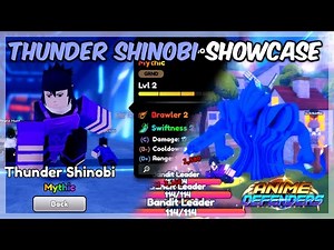 Thunder Shinobi Showcase in ANIME DEFENDERS (Roblox)