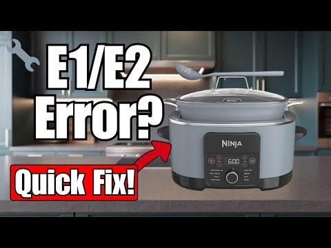 Is Your Ninja Foodi PossibleCooker Showing E1 E2? Fast Fix