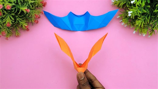 120K views · 905 reactions | How to make easy paper flapping bat - DIY paper toys - DIY school project ideas with flapping bat #PaperCrafts #OrigamiBat #FlappingBat | Mr. Creator | Facebook