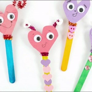 63K views · 133 reactions | ** HEART PUPPETS, PAINTED HEARTS, & HEART FLOWERS** https://twitchetts.com/heart-art-projects/ | Construction Paper Crafts for Kids | Facebook