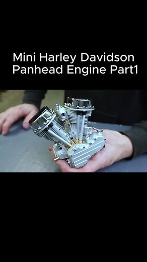 Mini Harley Davidson Panhead Engine Part 1 #engine #jet #jetengine #fyp #slowmotion #seethru #insideanengine #how #howitworks