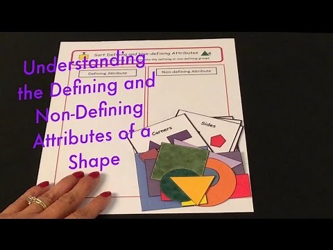 Defining and Non-Defining Attributes of a Shape