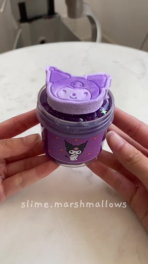 Restocking today @ 6pm UK time! 💜-Kuromi is a clear based thickie that comes with a kuromi shaped diy clay! It’s scented like candied fruits and mixes into a fluffy texture!-#slime #slimer #asmr #slimeuk #slimeshop #sayisfying #slimeasmr #smallbusiness #slimemarshmallows #ukslime #slimevideo#clearslime #clayslime #clay #sanrio #kuromi