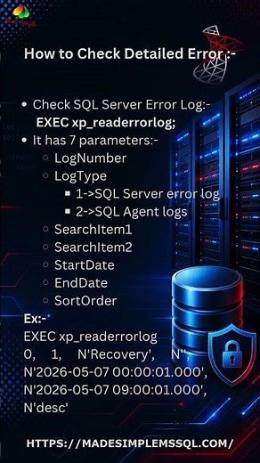 SQL Server Error 18456 | #sql #sqlserver #learnsql | Made Simple MSSQL
