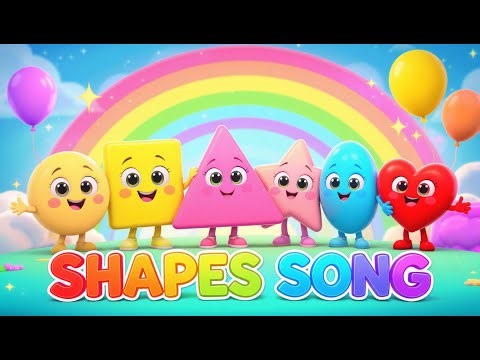 Shapes Song for Kids | Learn Circle, Square, Triangle & More | Fun Nursery Rhyme