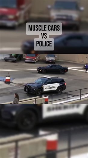 Muscle Cars vs Police #dragracing | Drag Racing
