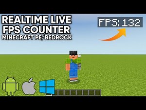 How To Get Real FPS Counter In Minecraft PE/Bedrock 🔥