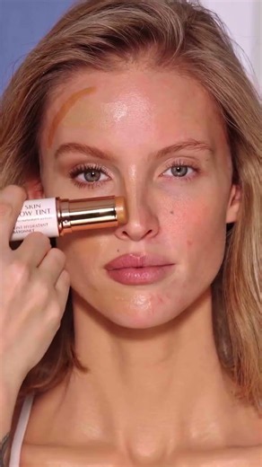 How to Apply Highlighter, Blush + Foundation: Natural Makeup Glow✨#charlottetilbury #makeuptutorial