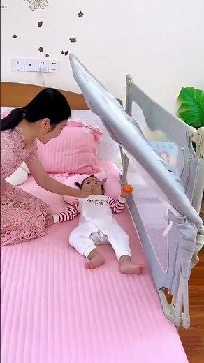 ✅ Baby Comfy Safety Lightweight Bed Side Crib ( # 2346 ) Product Link in Bio