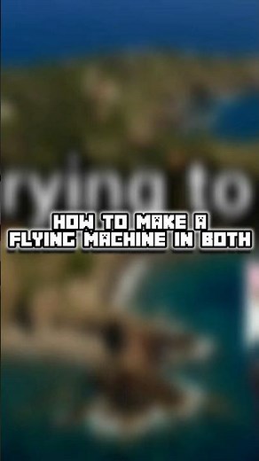 How to make a flying machine in Minecraft (bedrock and java compatible) #viral #fyp #minecraft #game