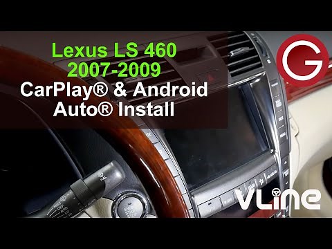 Lexus LS 460 2007 2008 2009 GROM VLine install CarPlay Android Auto, car stereo removal guide LEX5LS