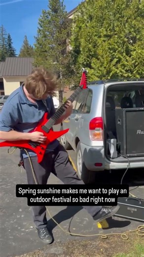 spring time music #guitar #music #sun #7string #metal