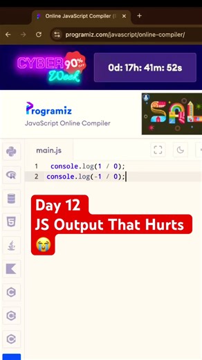 DAY 12/50: JavaScript Trick 😱 99% Fail This! (2025) #frontendcourse #jobinterview