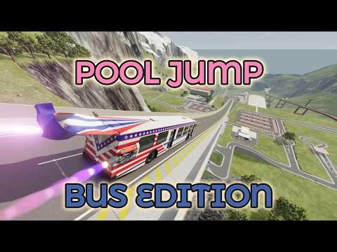 Bus Ramp Challenge - Who Makes it to the Pool?