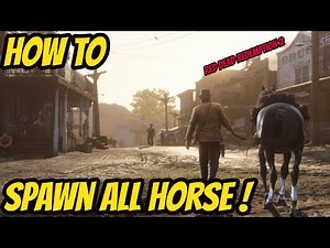 Easy Way To Spawn All HORSES ! RDR 2 [RDR 2 MODS]