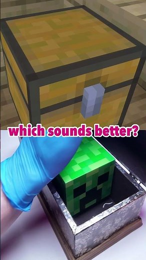 Minecraft Chest vs Real Chest 🤯 Which Sounds Better? #shorts