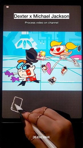 Michael Jackson in dexter lab reveal!🤫 #shorts #art #michaeljackson